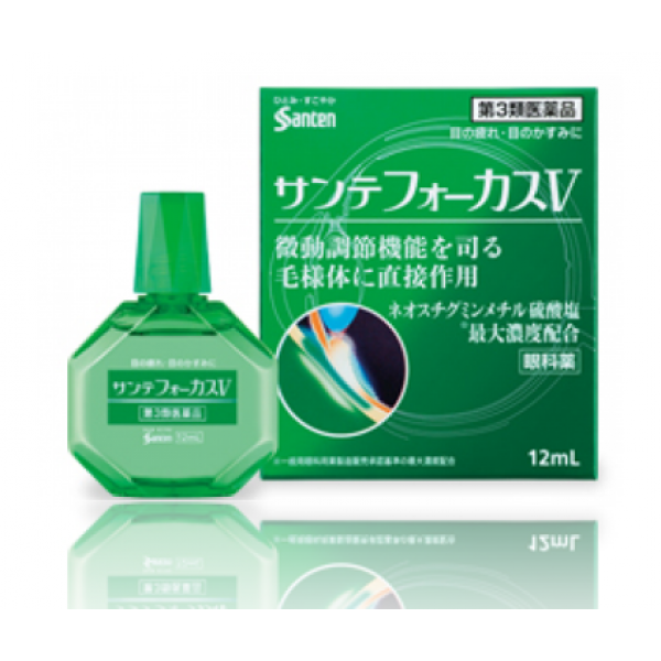 Купите японские капли для глаз с витаминами Sаnte Focus V для поддержания зрительных функций
